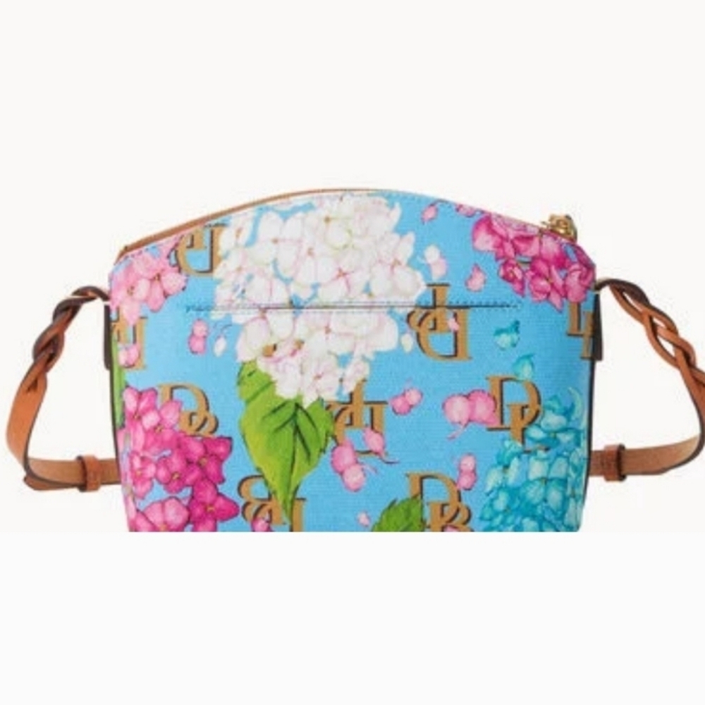 🌸🔹️Dooney & Bourke🔹️ Hydrangea Monogram  Crossbody Shoulder bag - Picture 4 of 5
